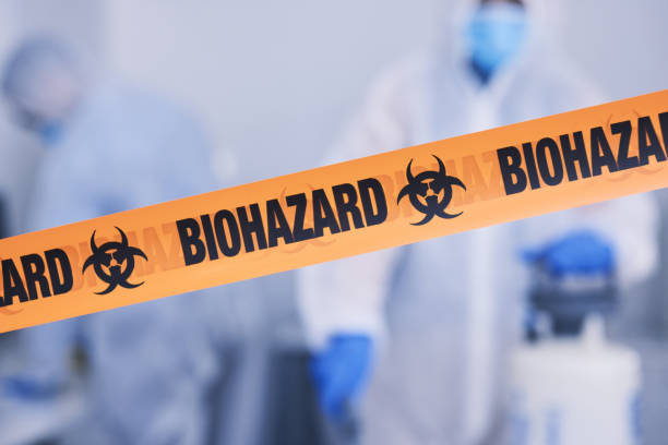 Professional Biohazard Cleanup technician working in Douglas, MI